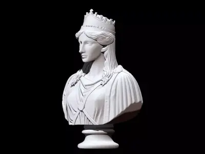 Queen Zenobia Bust 3D print model