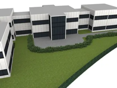 Office buildings 3D model