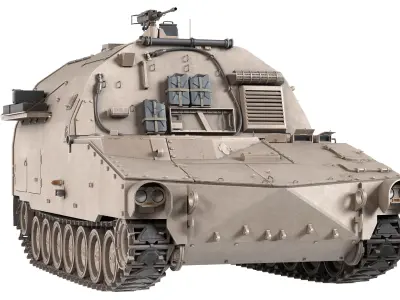 M992 Field Low-poly 3D model