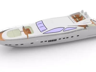 Yacht boat 3D model 3D model
