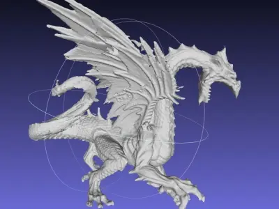 Ice dragon Free 3D model