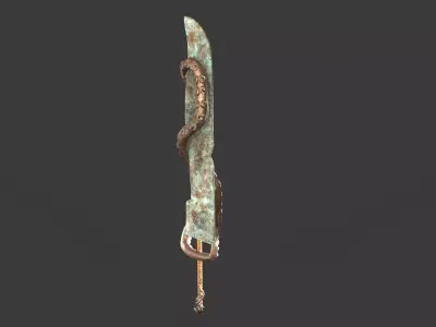 Great Sword  02 Low-poly 3D model