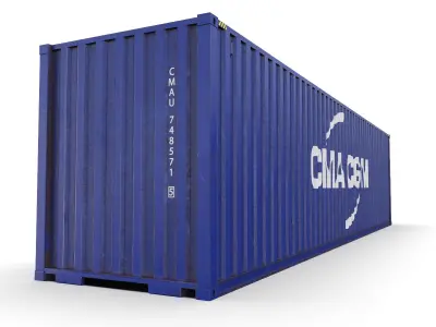 40 feet CMA-CGM High Cube shipping container 3D model