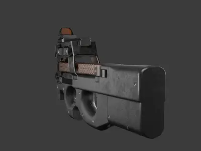 P90 Firegun 3D model