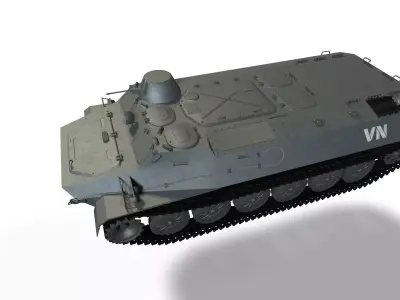 Tank MTLB Low-poly 3D model