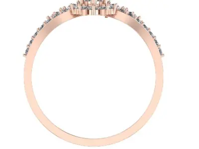 Wome Diamond Ring 3D print model
