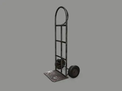 Trolley hand truck - hand truck Low-poly 3D model