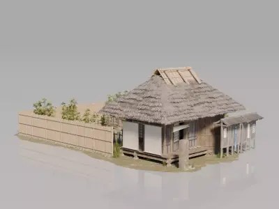 Traditional Japanese House 18 3D model