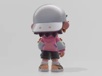 Trendy Street - style Boy 3D model