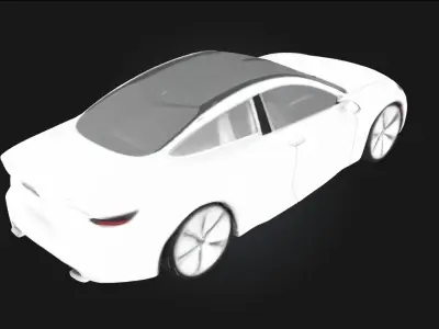 Futuristic Sedan Concept  Sleek Design for Tomorrows Roads 3D model