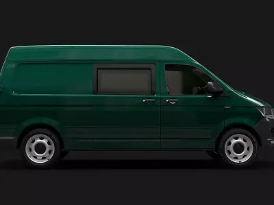 VW Transporter T6 High Roof 3D model