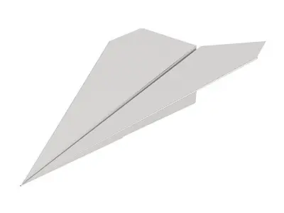 Paper Plane 3D model purchase