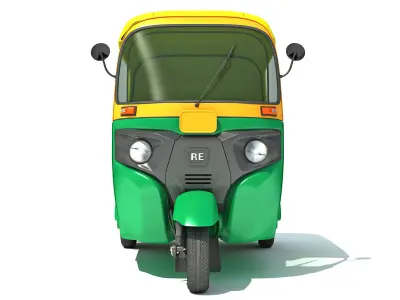Auto Rickshaw Bajaj TukTuk 3D model