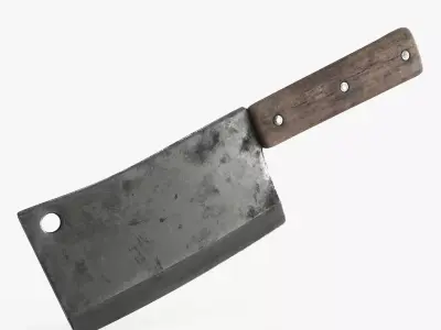 Meat Cleaver Low-poly 3D model