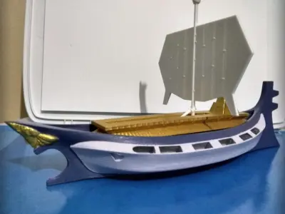 The Solaris toy ship on table 3D print model