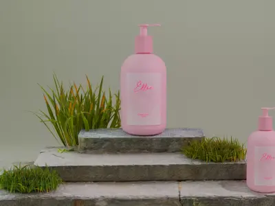 Body Lotion Bottle Low-poly 3D model