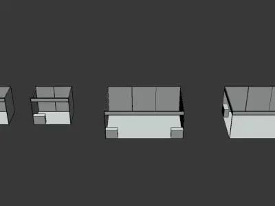 octonorm stall  3D model