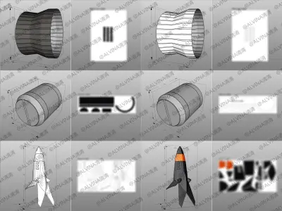 GunBuster Armor - DIY Cosplay Pepakura Foam Template Low-poly 3D model
