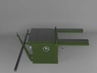 horizontal circular saw 3D model