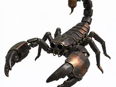 Robotic Scorpion 3D Model Low-poly 3D model