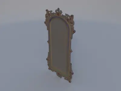 Gem-Encrusted Mirror Frame 3D model