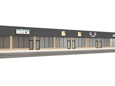 Retail-074 Retail Store 3D model