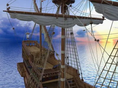 Golden Hind 3D model