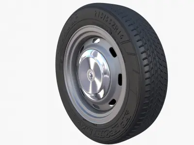 Generic Classic Car Wheel 3D model