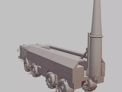 Iskander Tactical Missile System 3D Print Model 3D print model