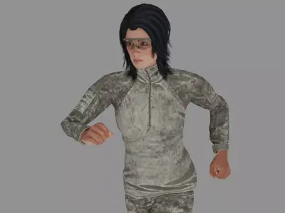 Rigged Soldier 11 3D model