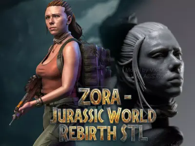 Zora - Jurassic Part Rebirth - Scarlett Johansson 3D print model