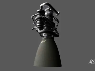 Raptor Engine  3D model