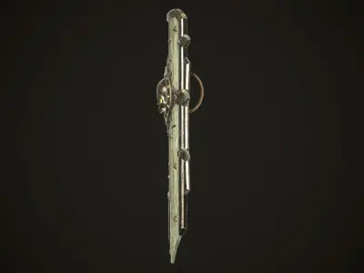 Undead Shield Low-poly 3D model