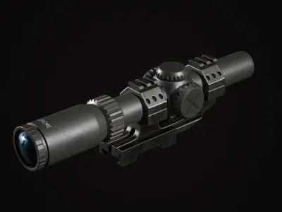 Sniper Scope Low-poly 3D model purchase