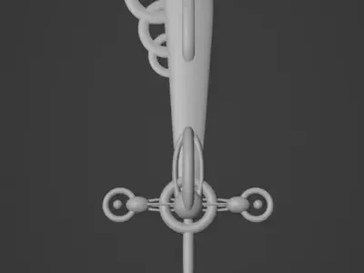 Fantasy sword Low-poly 3D model 22