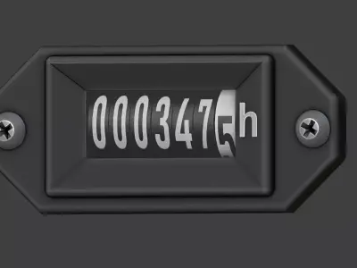 Betriebsstundenzaehler - Operating hours counter Free low-poly 3D model