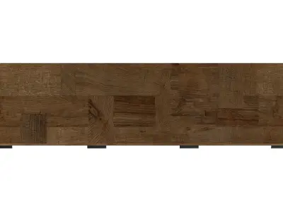 Dark Bronx Glass Lit Sideboard Low-poly 3D model