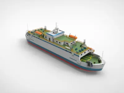 Ferry RoRo 3D model