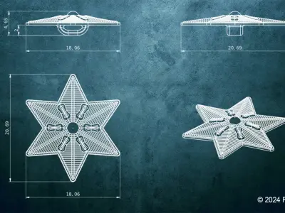 Swiss Army Star 3D model