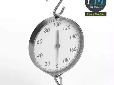 Hanging weighing scale 3D model