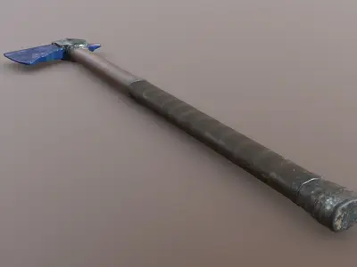 Axe - Sapphire Low-poly 3D model