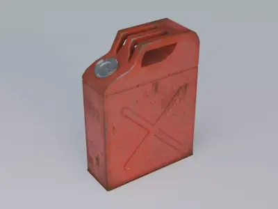 Jerrycan Low-poly 3D model