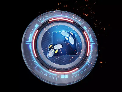 Radial Mech Screen 3D model