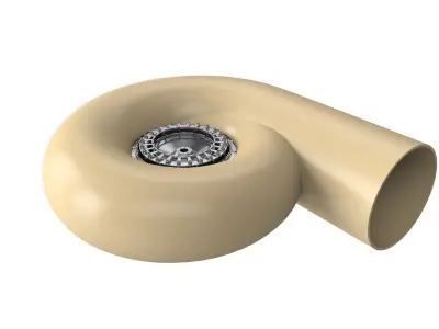 hydropower Francis Turbine 3D model