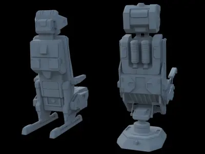 Pilots Seat 2 3D model