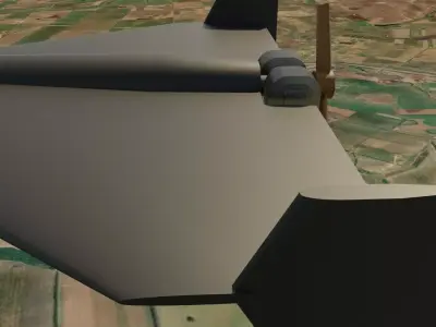 Shahed 136 Geran 2 Low poly model Free low-poly 3D model