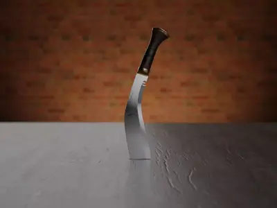 Nepali Legendary War wepon Khukuri Low-poly 3D model