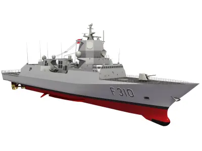 FRIDTJOF NANSEN NORWEGIAN FRIGATE 3D model