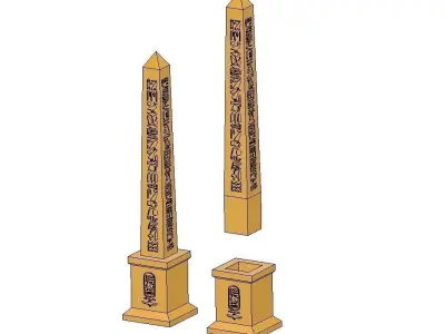 Egyptian obelisk  3D model