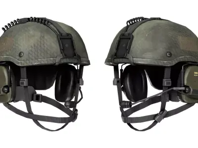 MICH HELMET HIGH CUT Low-poly 3D model